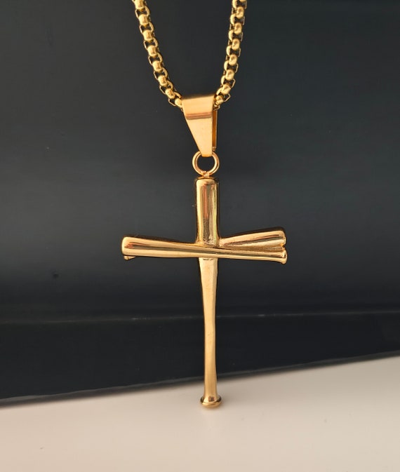 Baseball Bat Cross Pendant with Number and 20