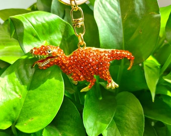 Dinosaur keychains,Keyring for Women,Animal key chain, wallet keychain,Tyrannosaurus Rex Key chain,FREE SHIPPING