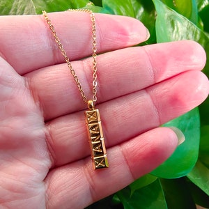 Xanax Necklace,XANAX Jewelry,Gold Pill Necklace,Women Necklace,Gold Xanax Pill ID Bar Xanax Pendant ,Xanax Jewelry,Gift for Her