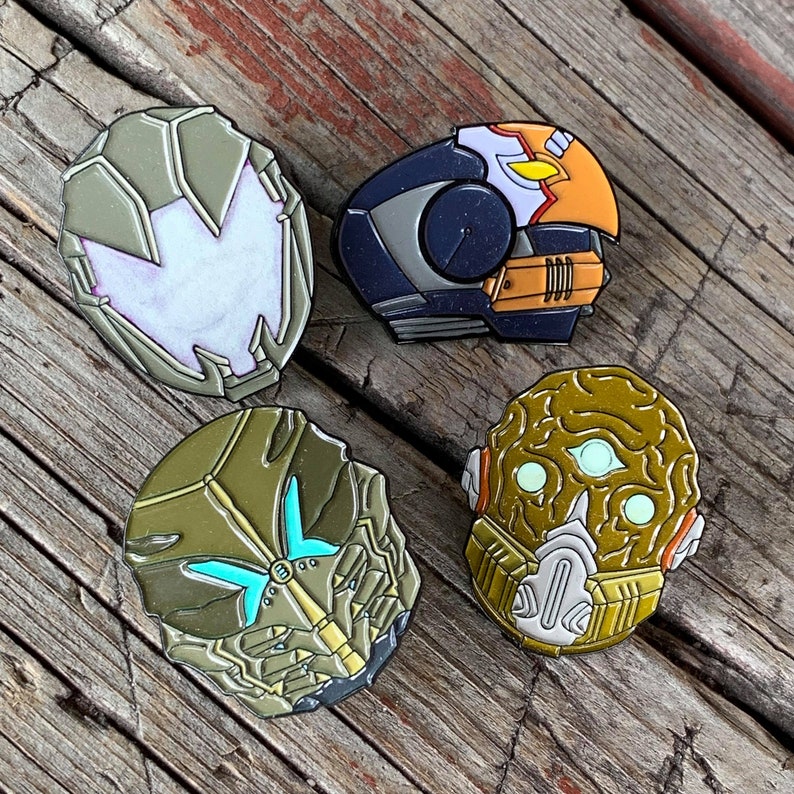 Destiny Hunter Helmet Enamel Pins | Etsy