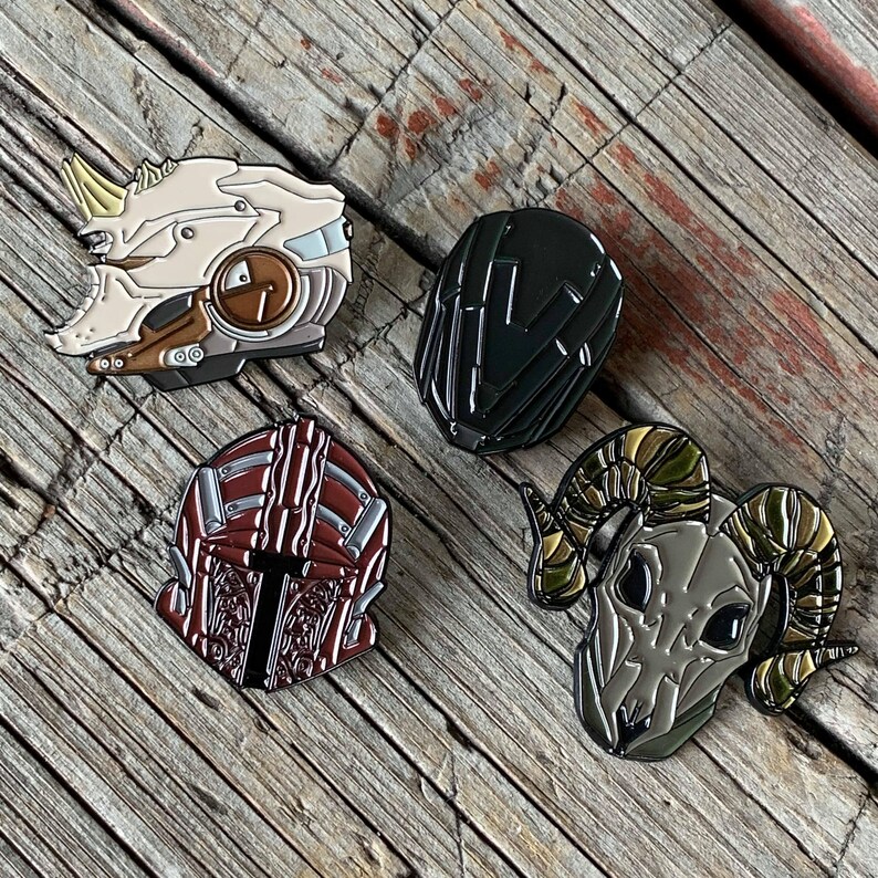 Destiny Warlock Helmet Enamel Pins Series 2 | Etsy