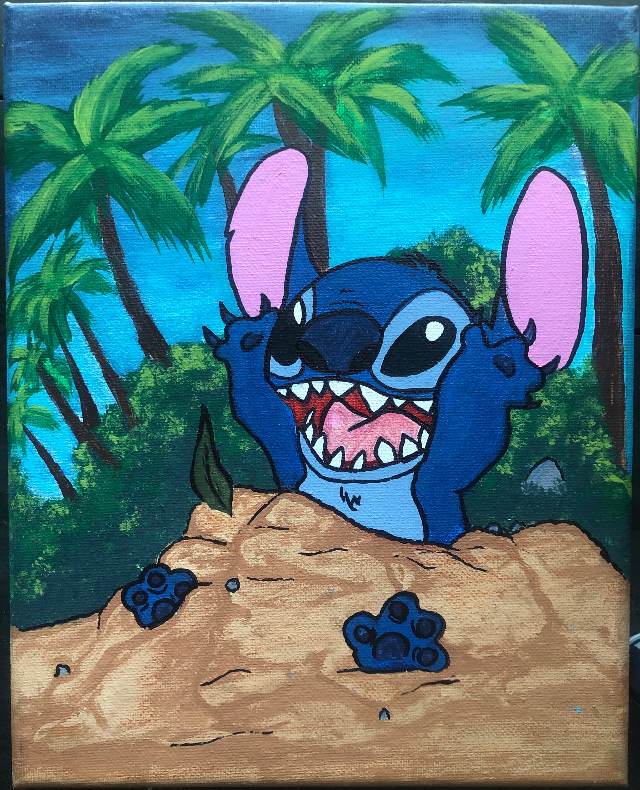 Stitch Build a Sand Castle Enjoying Life in the Middle of Etsy