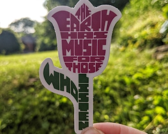 Pegatina con cita de George Santayana, vinilo resistente a la intemperie para portátil.