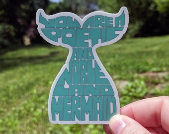 Leslie Knope Quote Sticker: Parks and Rec Land Mermaid Vinyl Decal