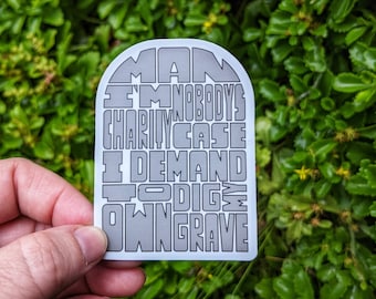 Pegatina del programa de televisión Psych: cita de Burton Guster, calcomanía para portátil