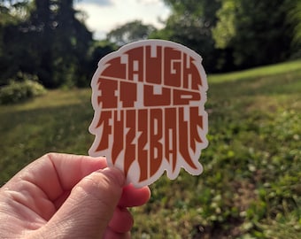 Pegatina de bola de pelos "Ríete" - Cita de Han Solo en Star Wars