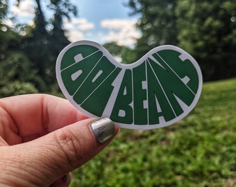 Pegatina de vinilo Cool Beans Premium, resistente a la intemperie.