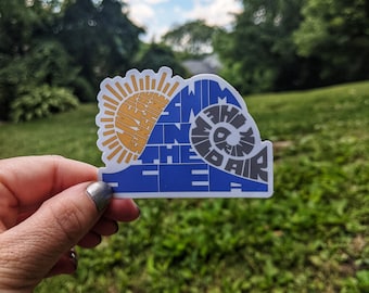 Pegatina con cita de Emerson: Sol, mar, aire salvaje - Calcomanía para portátil