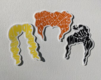 Sanderson Sisters Hocus Pocus Movie Quote Stickers