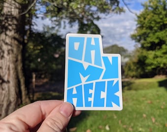 ¡Oh, Dios mío, Utah! Citas, pegatinas para portátiles, parachoques, carpetas y botellas de agua.