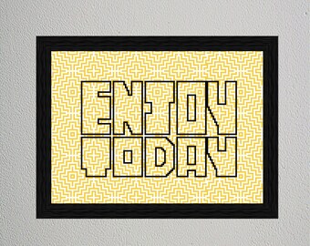 Disfrute hoy - Cita - Patrón de punto de cruz - Descarga instantánea