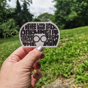I Never Look Back Darling It Distracts From The Now, Edna Mode, Incredibles, Stickers for Laptops, Bumpers, Binders, Water Bottles