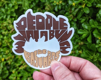 The IT Crowd Sticker: People What a Bunch of Bastards Vinyl Decal