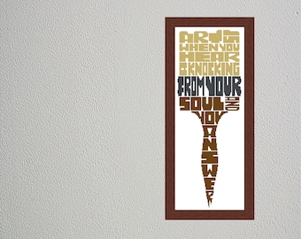 Patrón de punto de cruz con cita inspiradora (descarga instantánea)