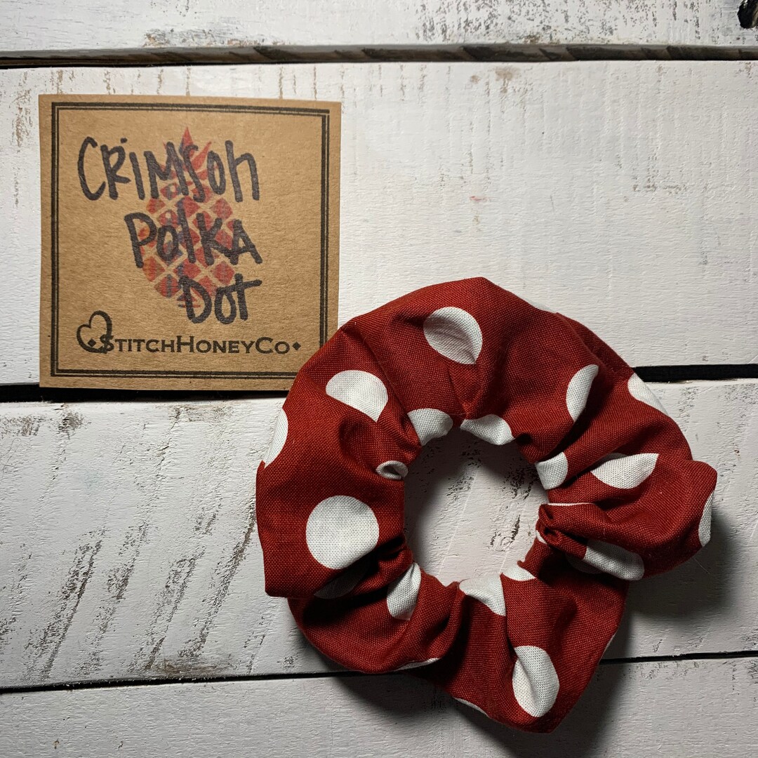 Crimson Polka Dot - Etsy