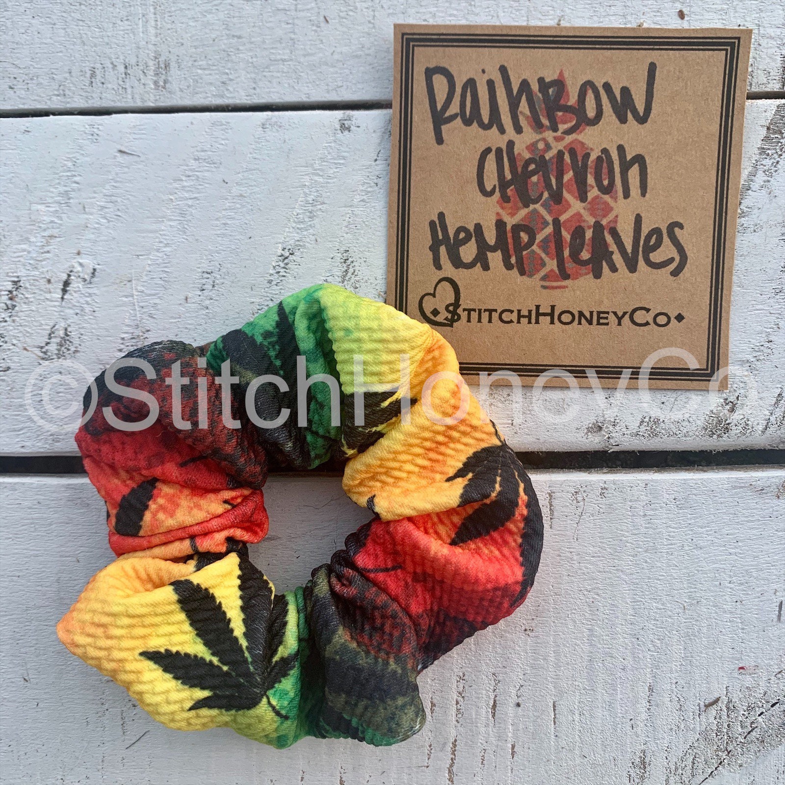 Rainbow Chevron Hemp Leaves Etsy