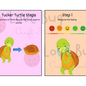 Passos calmantes para tartaruga Tucker