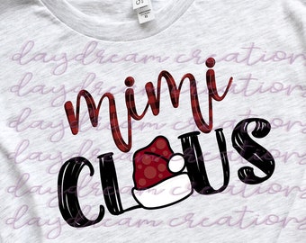 Mimi Claus - Weihnachtsdesign - Sublimationsdesign - Digitaldownload
