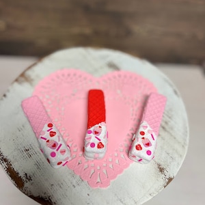 Fake wafter cookies, Valentines day, Pink and red, Faux cookies,  tier tray cookie, decor, Photo props, fake sweets, Fake bake, green