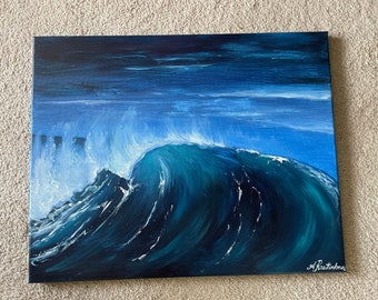 The wave - Original Acrylic painting on canvas