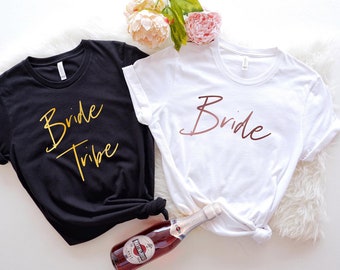 Bachelorette Party Idea Bride Tribe Shirt | Bachelorette Shirt Lily /& Roses Women Bride Shirt Bridesmaid Gifts