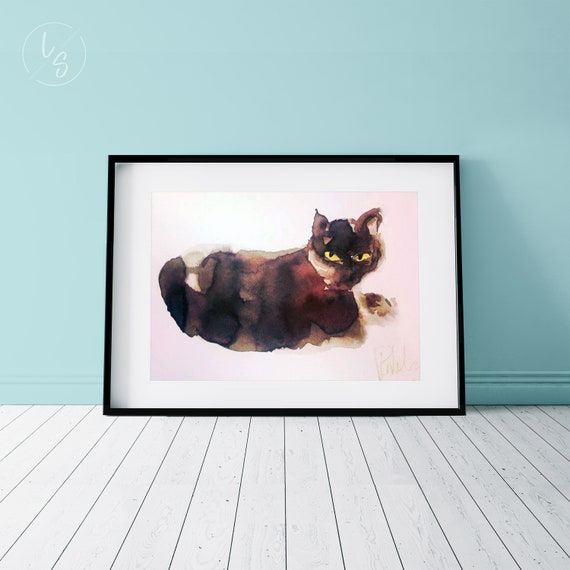 Retrato de mascota personalizado en acuarela | Custom watercolor pet portrait