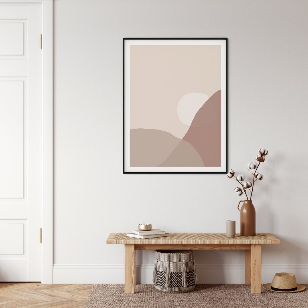 Boho Minimalist Sunset Instant Download Modern Art Geometric Printable ...