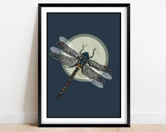 Magical Gifts Dragonfly Wall Art Dragonfly Art Magnolia Flowers Magick Art Dragonfly Print Dragonfly Gifts Nursery Dragonfly