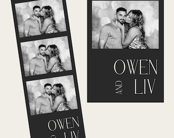 Wedding Photo booth Template, modernPhoto Booth Template, Photo Booth Template Wedding, 2x6 strip, Black and White photobooth templates