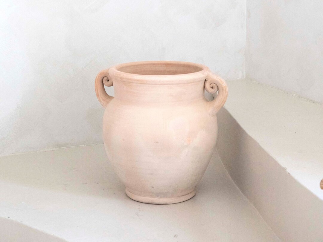 Large Clay Floor Vase Amphora Planter Pot for Large Trees Statement