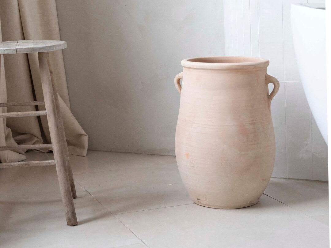 Large Clay Floor Vase Amphora Planter Pot for Large Trees Etsy