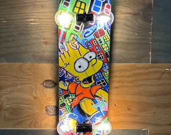 Bart Simpson Skateboard Lamp