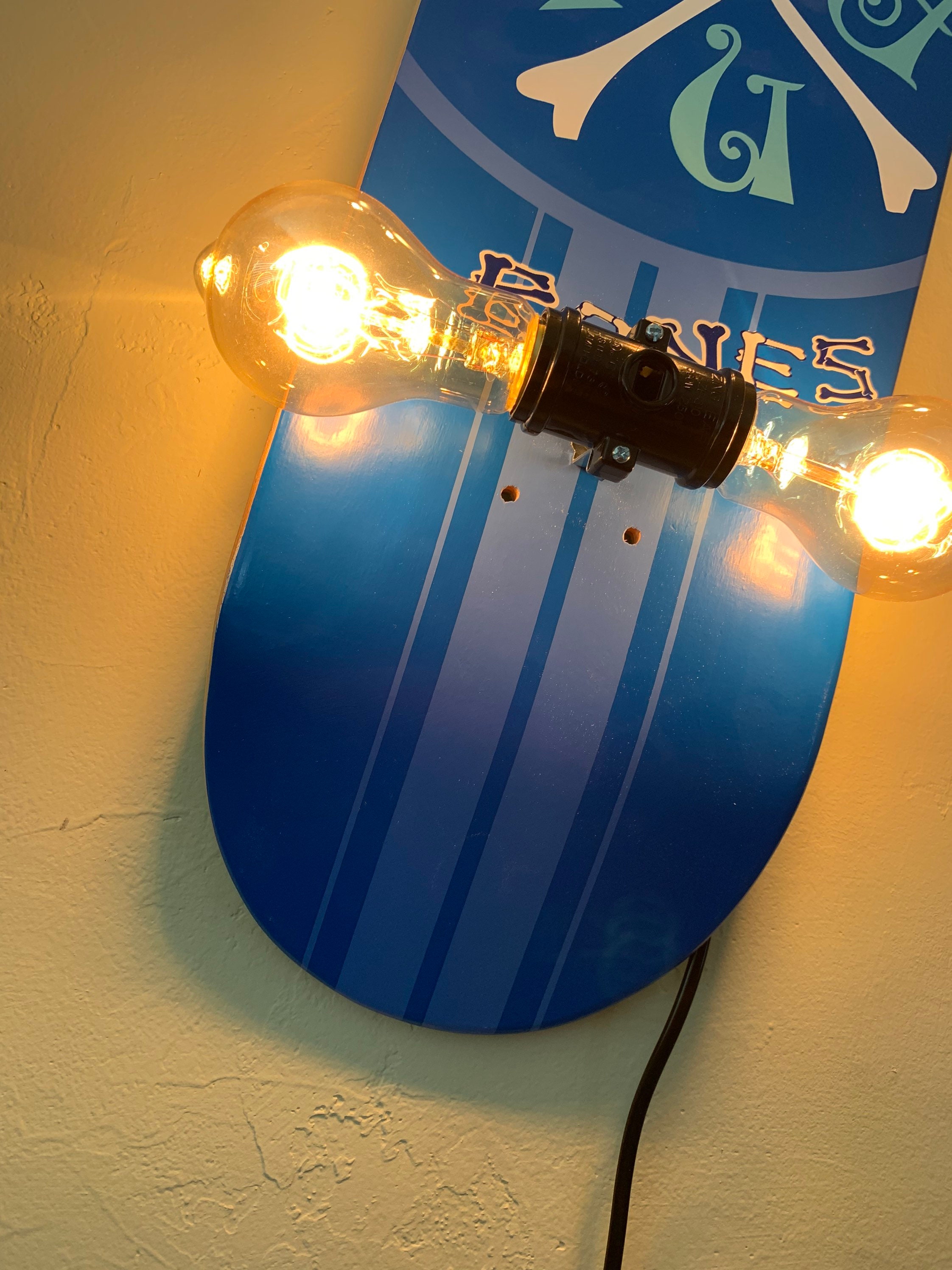 Skateboard Lamp Etsy