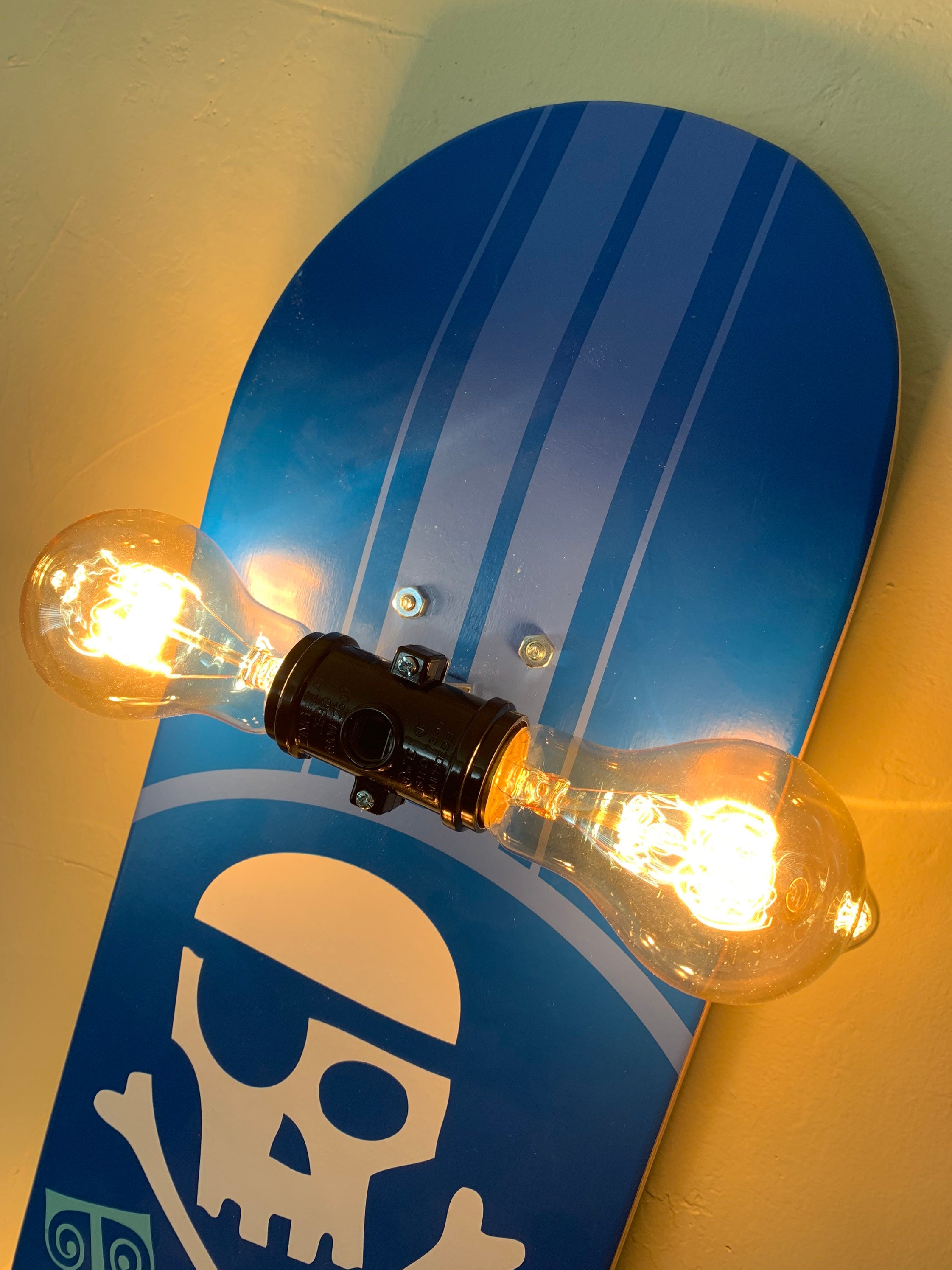 Skateboard Lamp Etsy