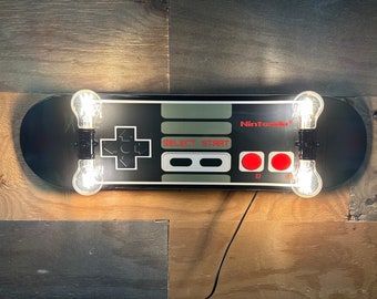 NES Controller Skateboard Lamp