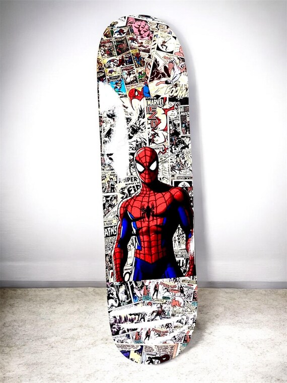 Spider-man Skateboard Deck - Etsy