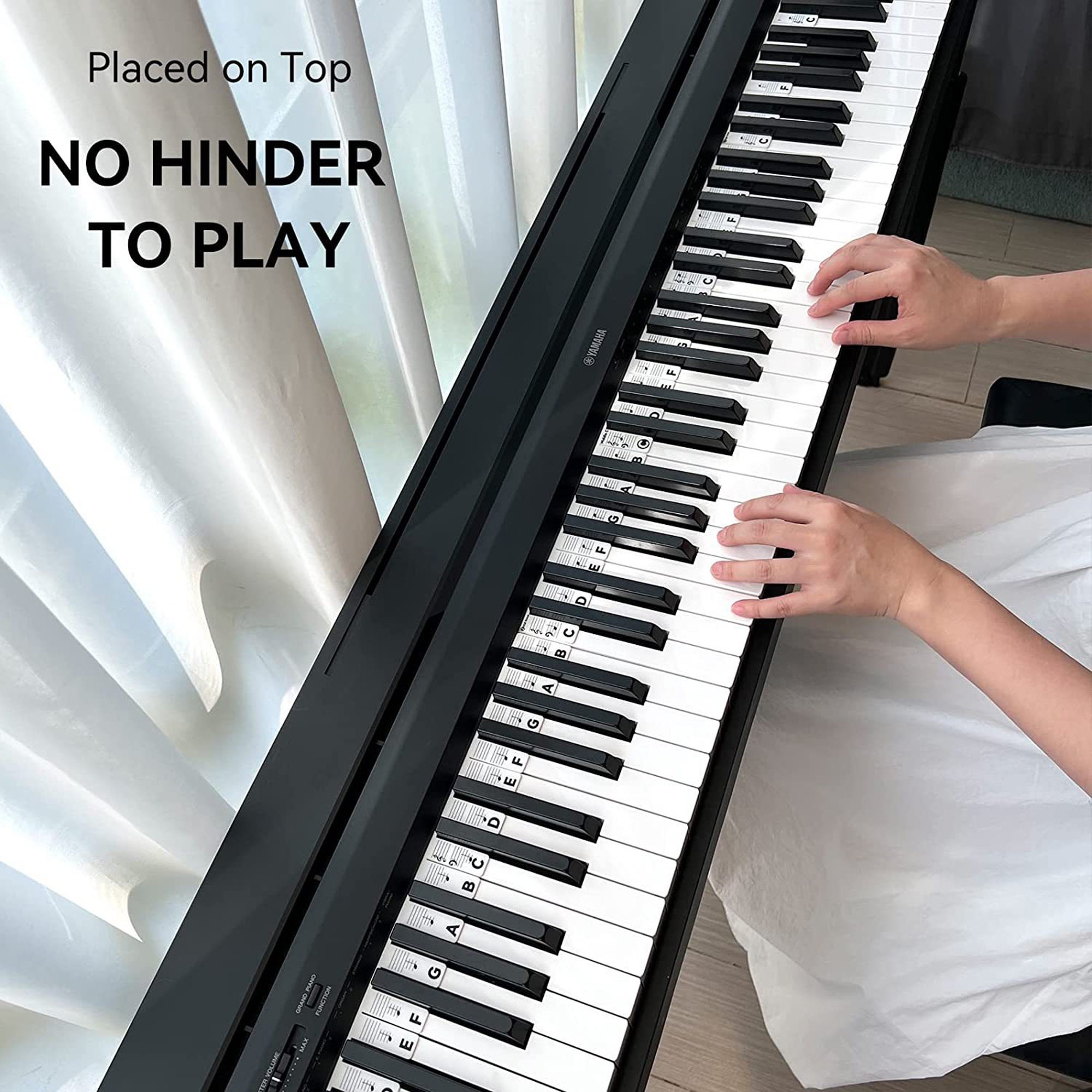 Guide de notes de piano pour débutant, étiquettes de notes de clavier de piano  amovibles pour l'apprentissage, 88 touches pleine taille, en silicone, pas  besoin d'autocollants, réutilisables de 2024 ? $9.99