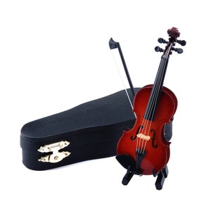 Gu Tang Miniatures Violin Model Music Instrument Dollhouse Gift