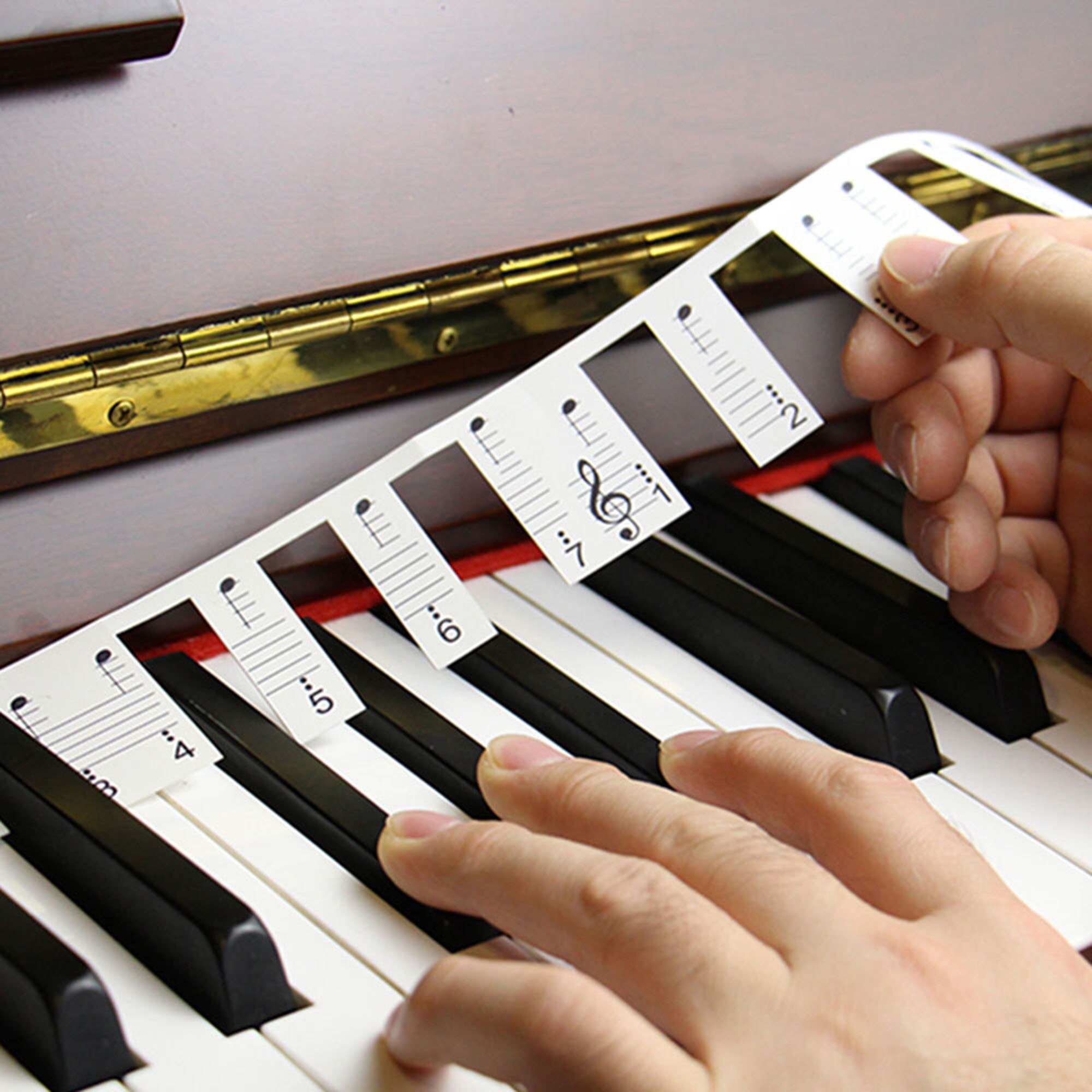 Amdohai Autocollants pour touches de clavier de piano pour débutants 