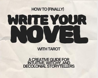 Escreva um romance com tarô | Guia em PDF de tarô para escritores | Escrita criativa com tarô | Download digital