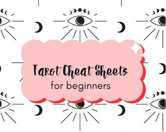 Tarot Spickzettel für Anfänger | Druckbare Tarot Anleitung | Tarot Bedeutungen schnell lernen | PDF Tarot-Schnellanleitungskarten | Digitaler Download