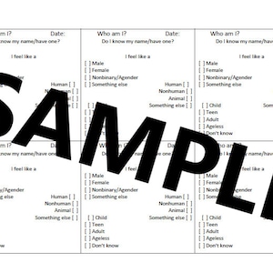 DID/OSDD System Folder Sheets [Dissociative Identity Disorder management!]