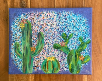 Colorful Cactus Painting