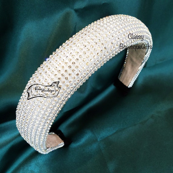 Sparkle Rhinestones Padded Headband, Rhinestones h