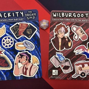 TNT Duo Sticker Sheet Package Set | Wilbur Soot & Alex Quackity | Dream SMP / DSMP | Las Nevadas, L'Manberg