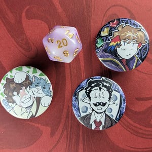 Grian, Mumbo Jumbo & GoodTimesWithScar 1.25&quot; Buttons – Hermitcraft / Life Series SMP