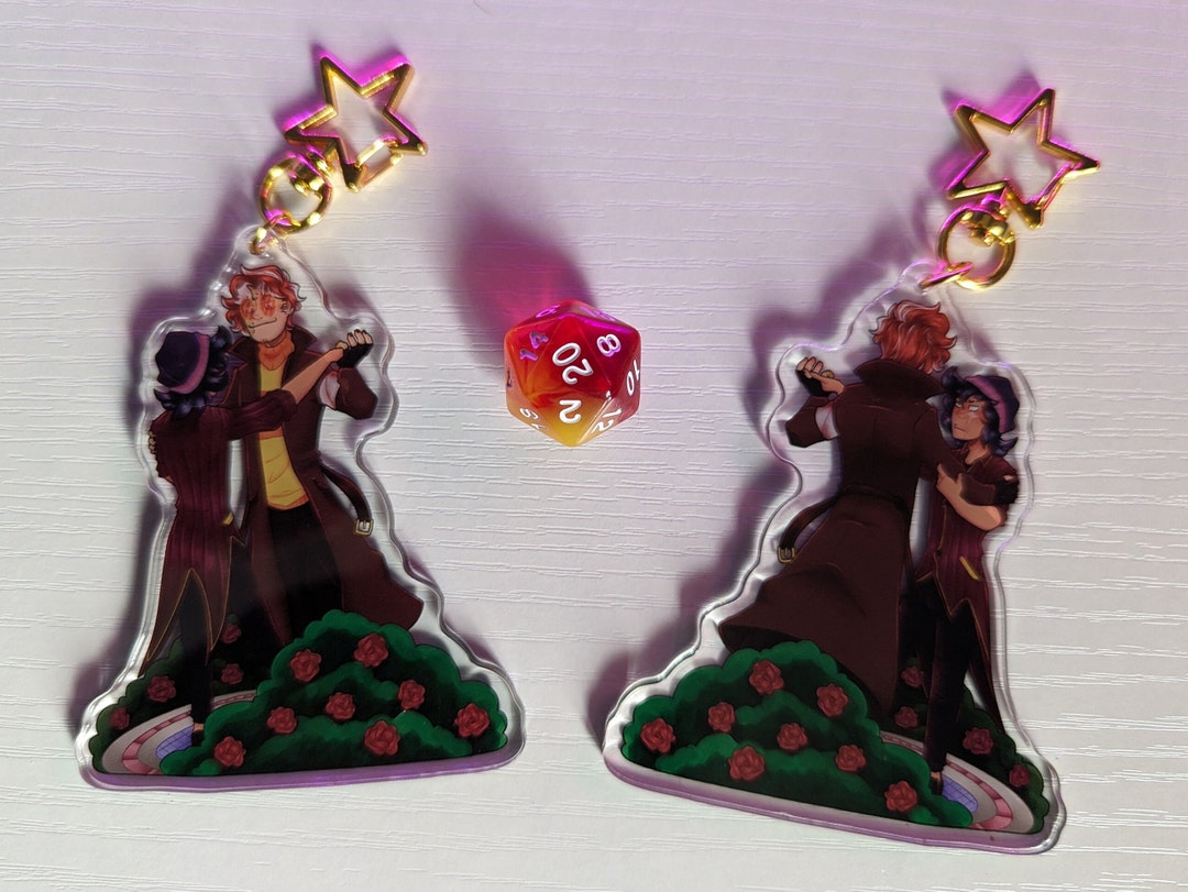 Tntduo Double Sided 3.5 Key-chain Dreamsmp / DSMP Wilbur Soot, Quackity ...