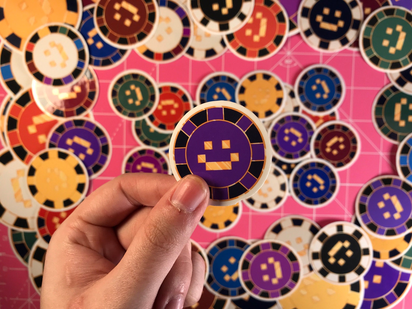 LIMITED Quackity Las Nevadas Poker Chip Sticker Pride Packs Etsy