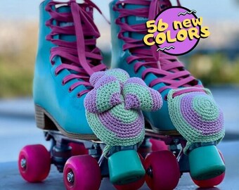 Handmade Crochet Heart Roller Skate Toe Caps: Fashionable Skate Guards