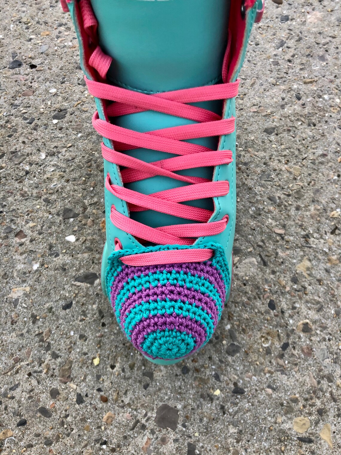 Roller Skate Crochet Toe Guards Personalized Toe Covers Etsy